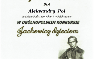 wyr&oacute;żnienie Aleksandra Pol