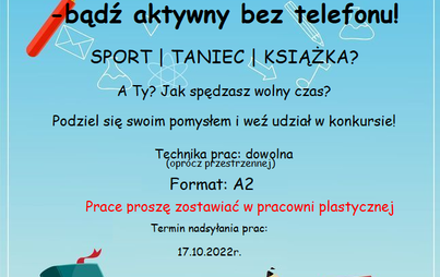 Zdjęcie do WYLOGUJ SIĘ- BĄDŹ AKTYWNY BEZ TELEFONU