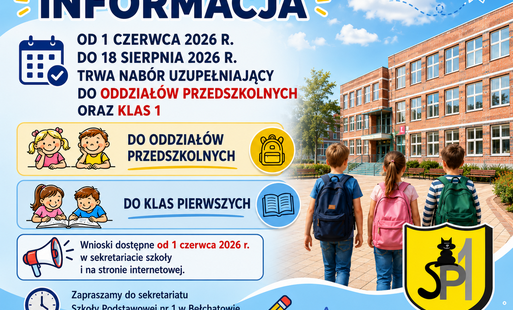 NABÓR DO ODDZIAŁÓW PRZEDSZKOLNYCH I KLAS 1