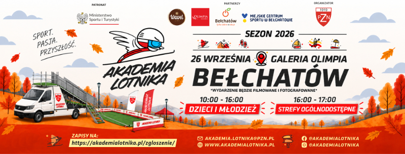 Bełchatów zostaje trzynastym przystankiem Akademii Lotnika 26 września