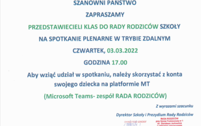 Zdjęcie do Spotkanie plenarne