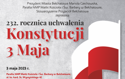 Zdjęcie do Zaproszenie na miejskie uroczystości z okazji Święta Konstytucji 3 Maja