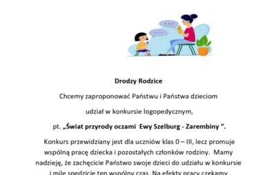Zdjęcie do KONKURS LOGOPEDYCZNY