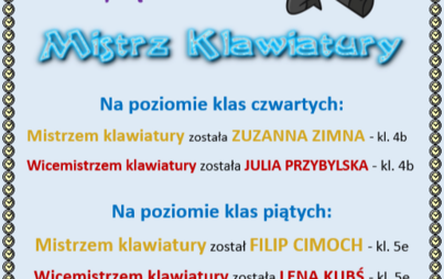 Zdjęcie do Wyniki Mistrza Klawiatury