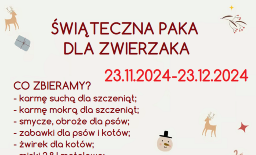 Zdjęcie do ŚWIĄTECZNA PAKA DLA ZWIERZAKA